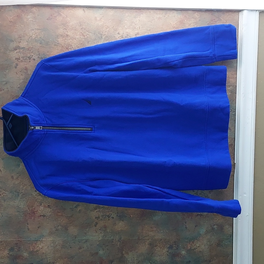 Mens Nautica Half Zip Pullover Size Medium Blue